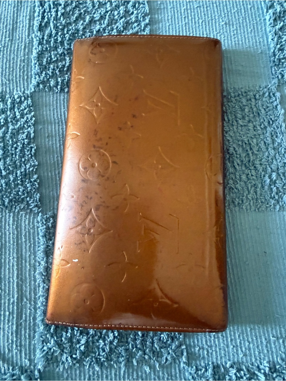 Louis Vuitton Monogram Vernis Brown Patent Snap Wallet - Picture 2 of 15